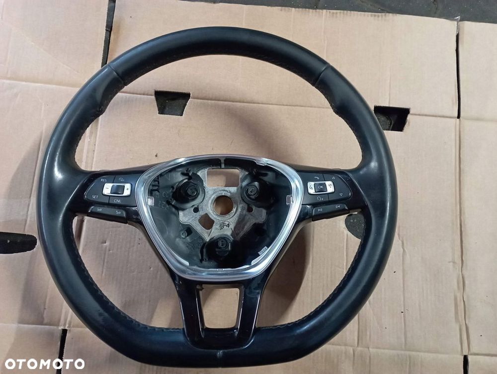 VW SHARAN II 2 KIEROWNICA SKÓRA MULTIFUNKCJA 6C0419091J - 1