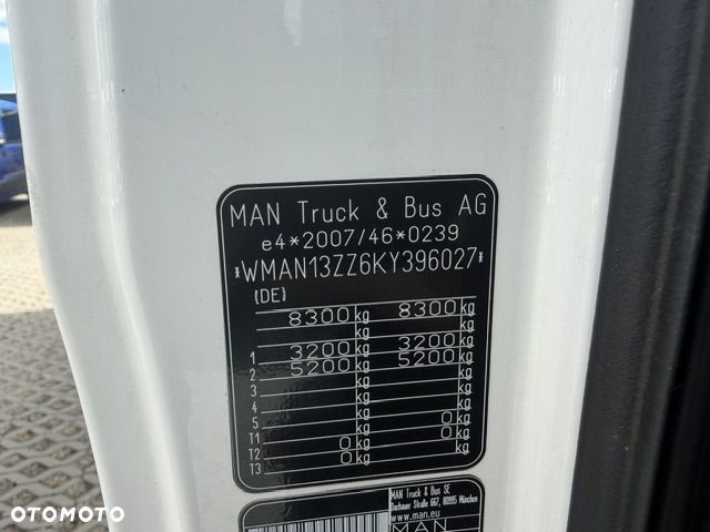 MAN TGL 8.160 WYWROTKA - 3230 KG ŁADOWNOŚĆ - 22
