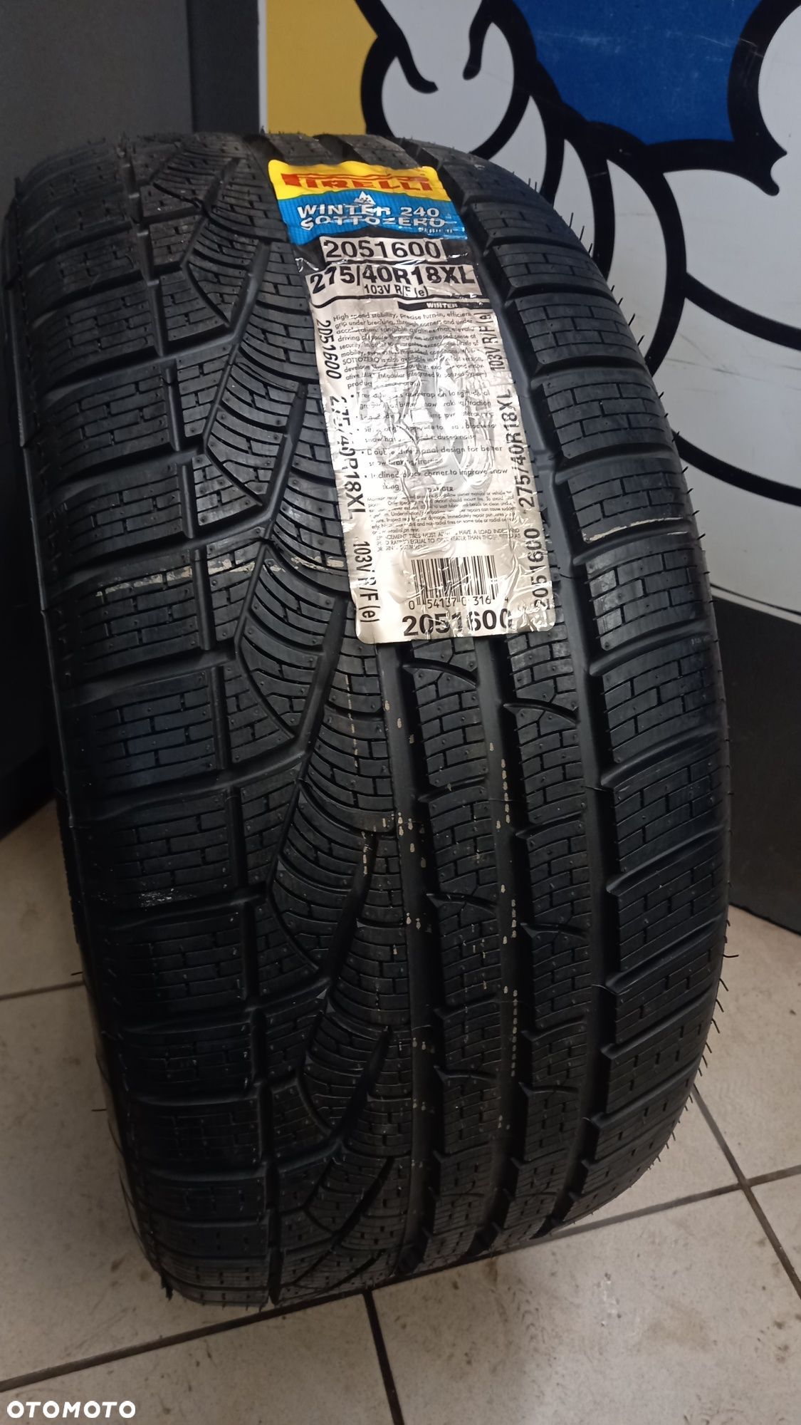 Nowa Opona Zimowa Pirelli Winter Sottozero 240 275/40R18 103V 1szt RSC - 1