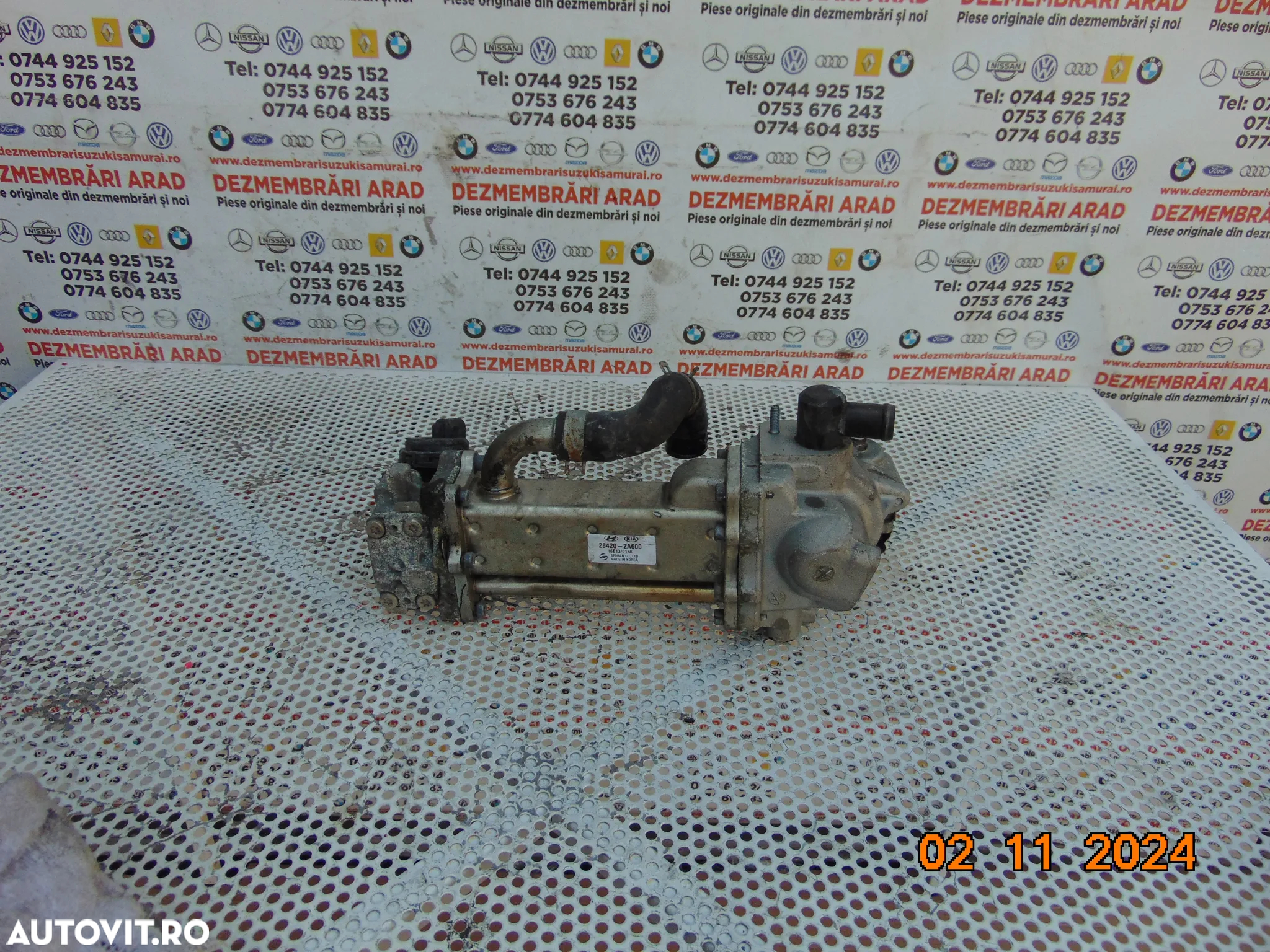 Racitor gaze cu EGR Kia 1.6crdi 1.7crdi Hyundai i30 i40 soul optima venga elantra ix35 ceed sportag - 6