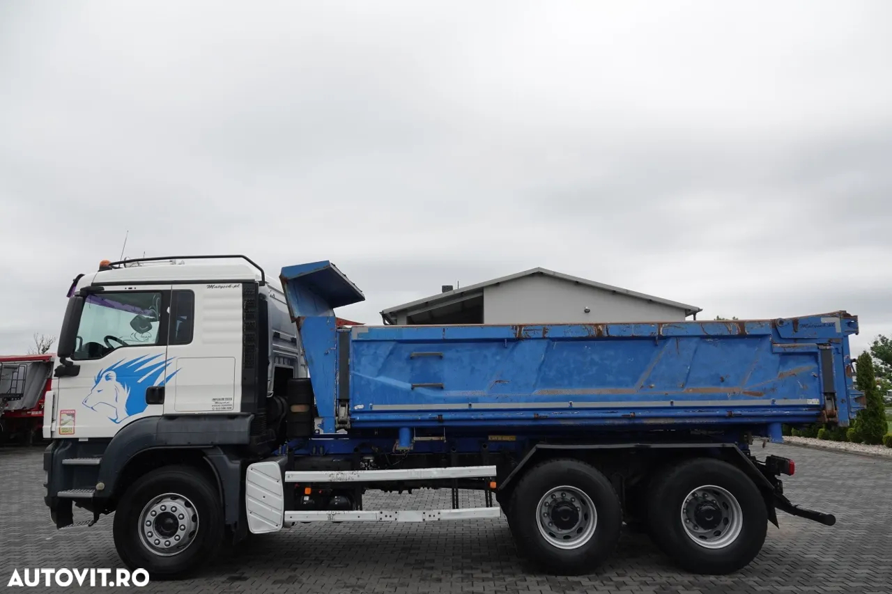 MAN TGS 26.360 / 6x4 / 2 FETE TIPPER / HYDROBRA / BORDMATIC / IMPORTAT - 15