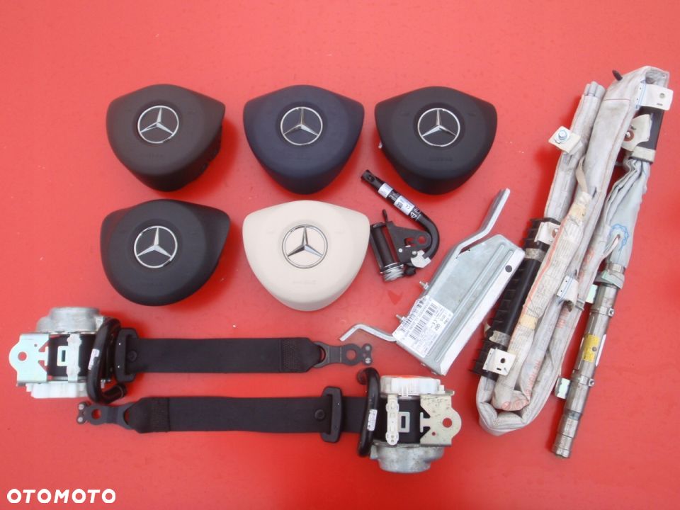 MERCEDES E CLS W213 W238 W257 DESKA KONSOLA KOKPIT PULPIT PÓŁKA PARAPET PODUSZKI AIRBAG PASY PAS !!! - 6