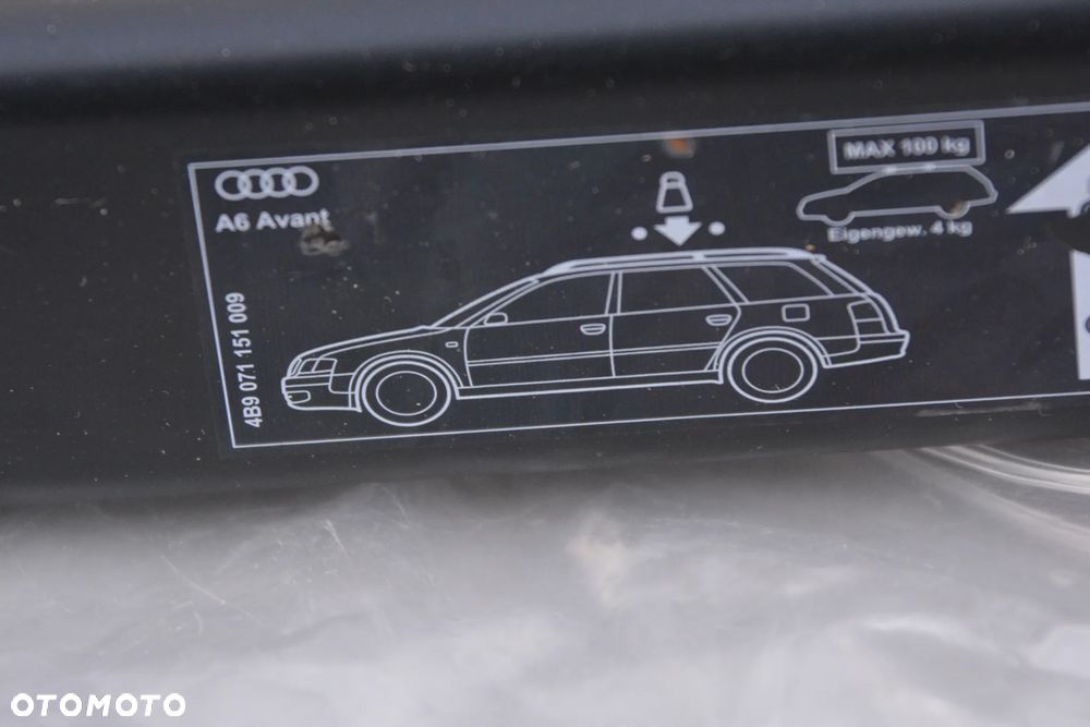 Audi A6 C5 kombi - bagażnik oryginał Audi alu klucz - 2