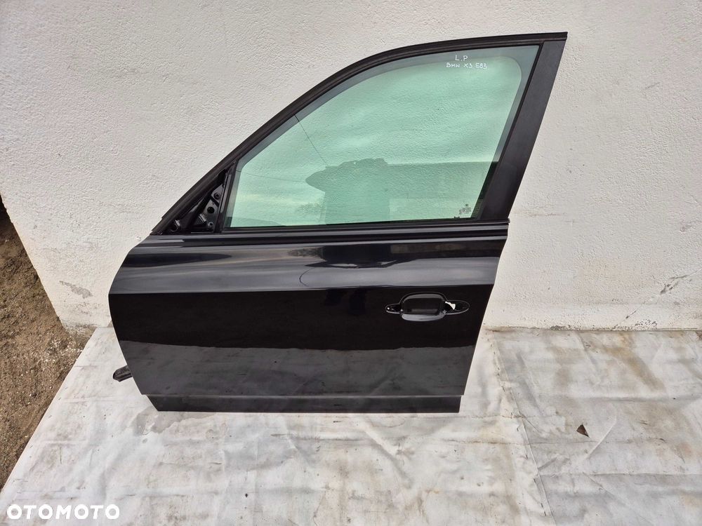 Lewe Przednie Przód Drzwi BMW X3 E83 Czarne Oryg 475/9 BLACK SAPPHIRE