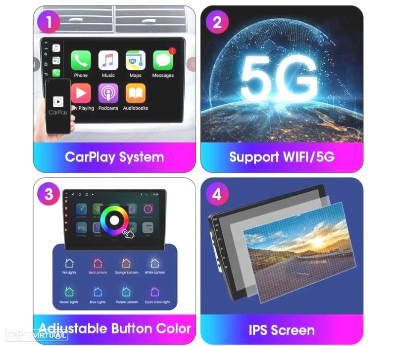 AUTO RADIO GPS ANDROID 11 LCD TÁCTIL 7" PARA MAZDA 3 ANDROID BLUETOOTH - 4