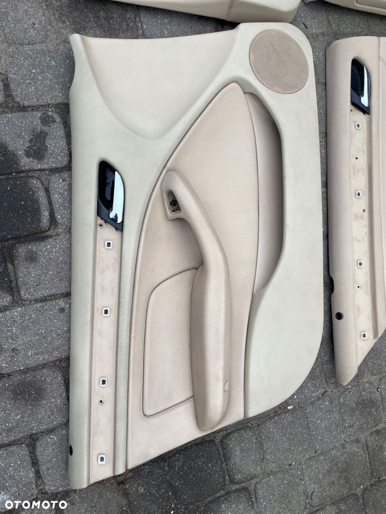 boczki bmw e46 sedan kombi skóra kremowa europa - 6