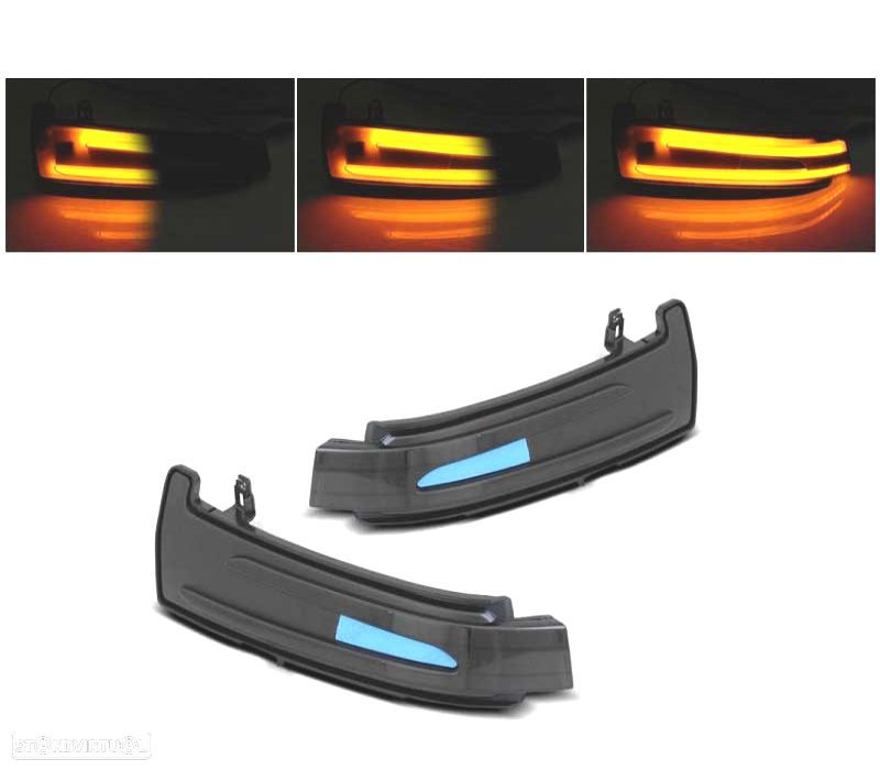 PISCAS LATERAIS DINÂMICOS LED MERCEDES W204 W212 W176 W221 W166 X204 - 1