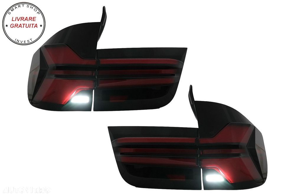 Stopuri LED BMW X5 E70 (2007-2013) Light Bar Upgrade la G05 LCI Design- livrare gratuita - 8