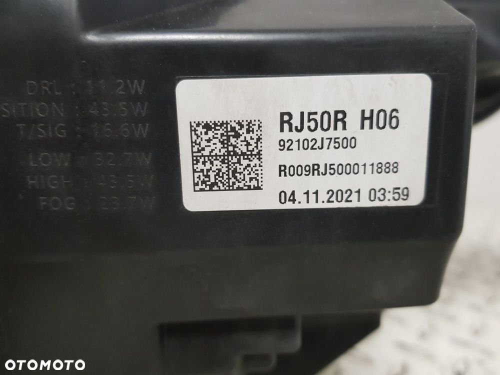 KIA CEED 3 III LIFT 21 22 23 LAMPA PRAWA FULL LED PRZÓD PRZEDNIA 92102-J7500 EUROPA IGŁA - 8