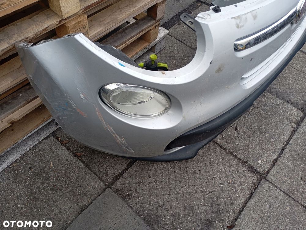 fiat 500l zderzak przód przedni lampy grill atrapa kratka halogen komplet - 4