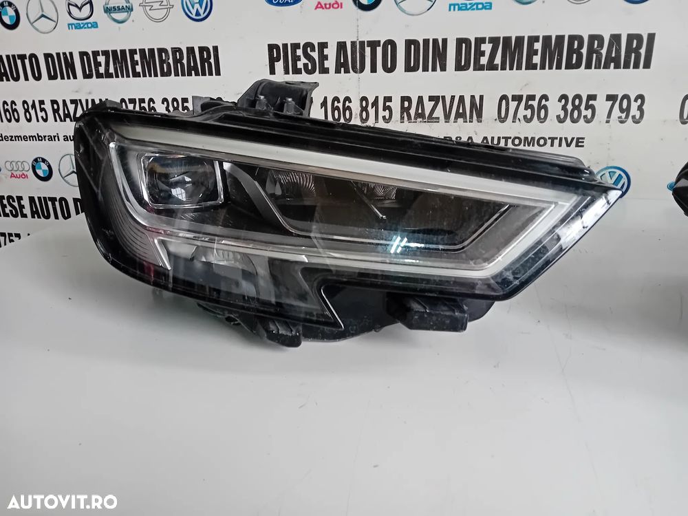 Far Faruri Complete Audi A3 8V Facelift 2016 2020 Full LED Stanga Dreapta Originale - 4