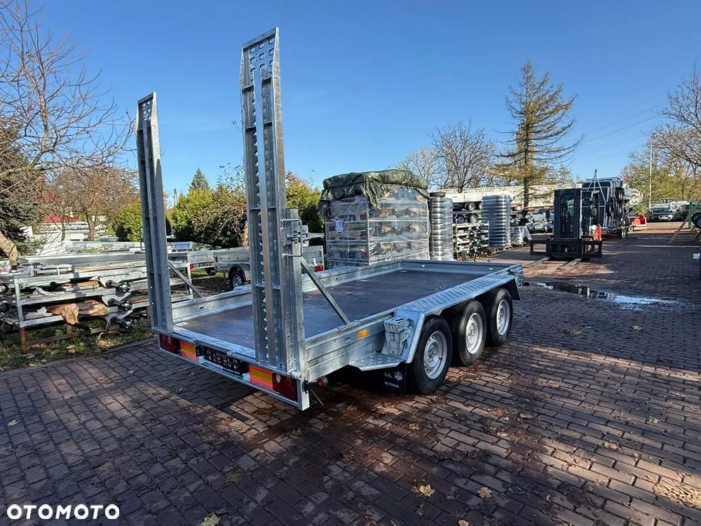 Niewiadów Przyczepa do przewozu sprzętu budowlanego Niewiadów K4035 400x190cm 3500kg 3 osie pod koparke minikoparka walec MOTOMUS Borowa - 5