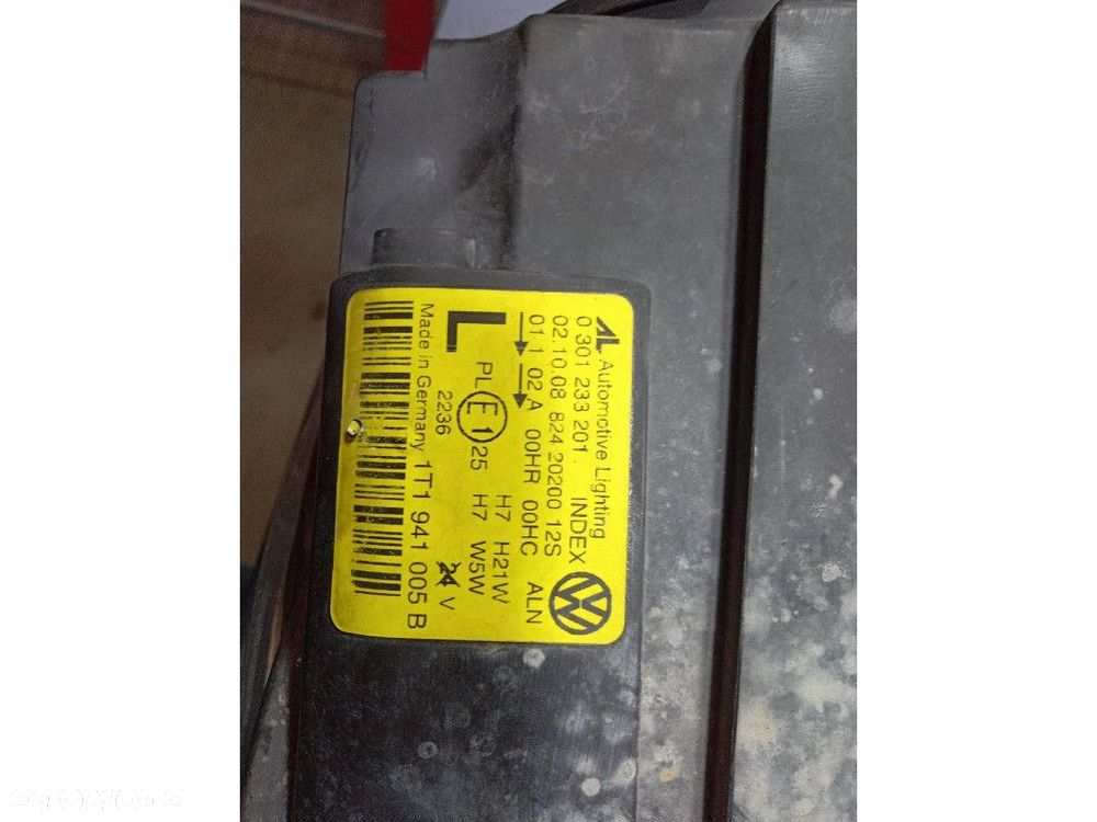 VW TOURAN I 1T LIFT 07- REFLEKTOR PRAWY LAMPA EU 1T1941006B - 12