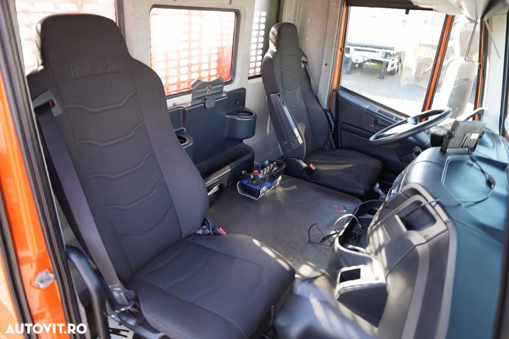 Iveco STRALIS 420 / 6X2 / LIVRARE 6.5m + HDS FASSI. F185 CAPACITATE MAXIMĂ DE ÎNCĂRCARE 5750 KG / RADIOCOMANDĂ / ROTATOARE / ANVELOPE 100% / - 35
