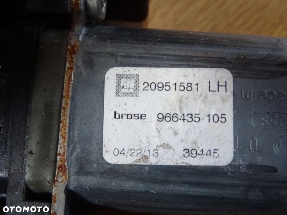 OPEL INSIGNIA ASTRA J ZAFIRA C MECHANIZM SILNICZEK PODNOŚNIK SZYBY PRZÓD LEWY PRAWY TYŁ - 20