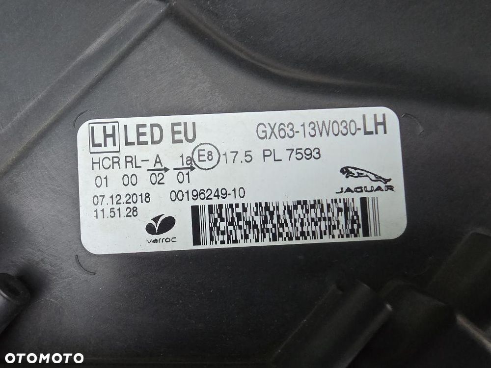 JAGUAR F PACE XF X260/761 Lampy Full Led GX63-13W030-LH GX63-13W029-LG - 15