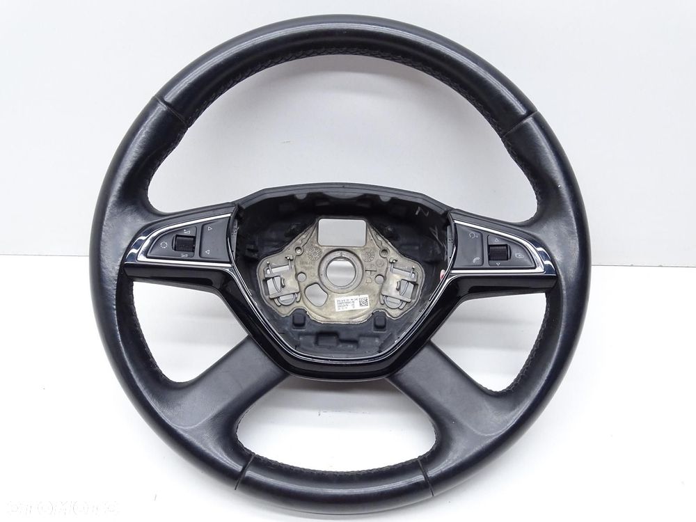 KIEROWNICA SKÓRA MULTI MULTIFUNKCJA 3T0419091AH SKODA SUPERB II LIFT - 1