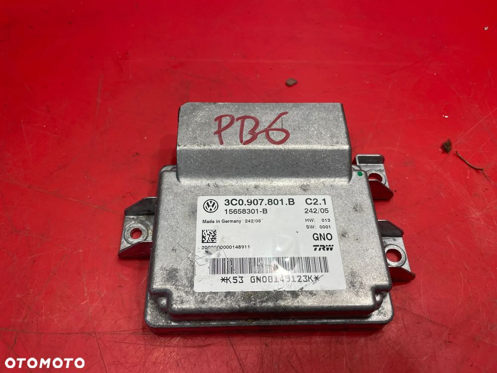 VW PASSAT B6  MODUŁ HAMULCA RĘCZNEGO 3C0907801B - 1