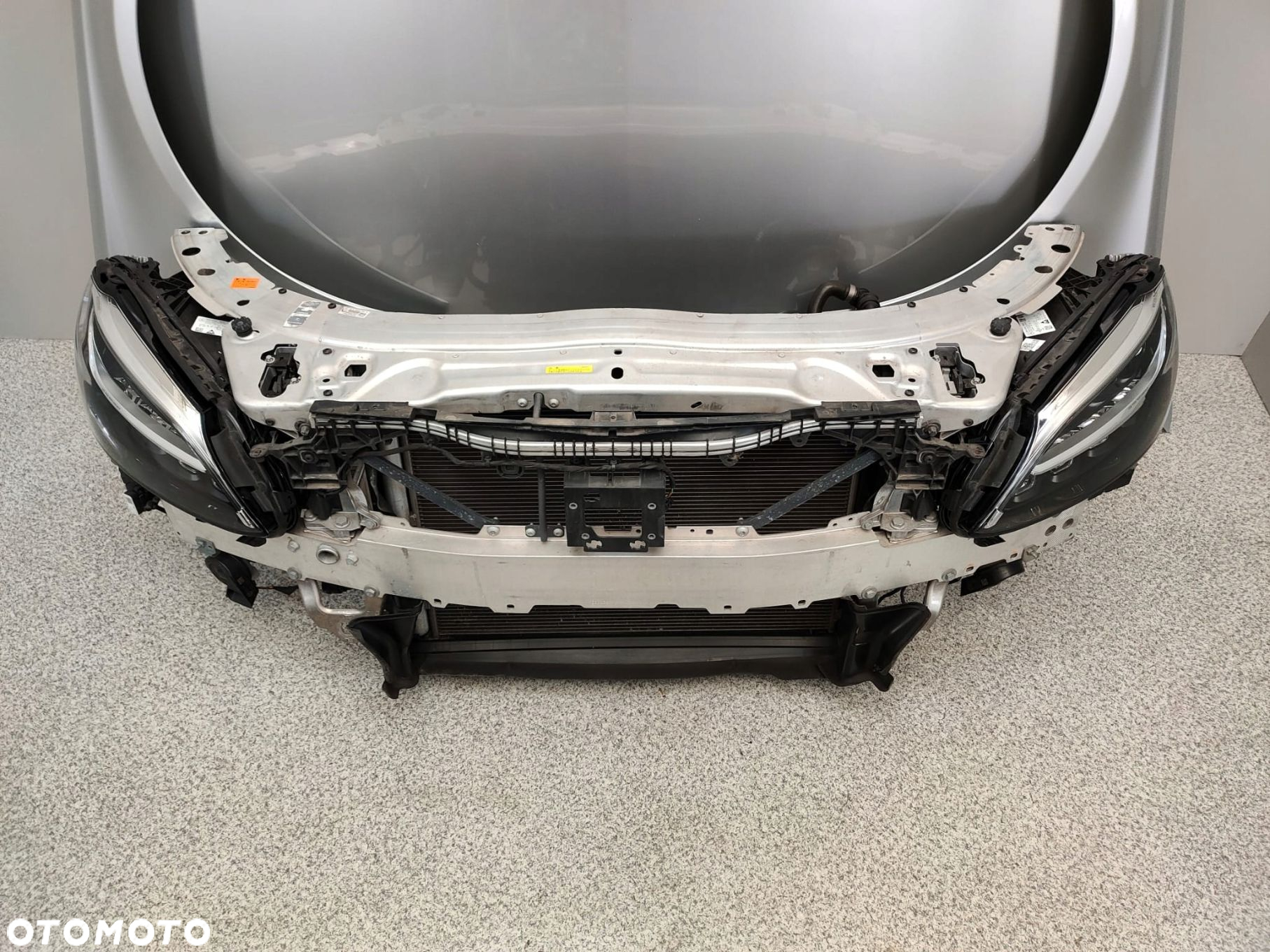MERCEDES W205 LIFT C43 AMG PRZÓD ZDERZAK BŁOTNIKI CHŁODNICE LAMPY MASKA - 10