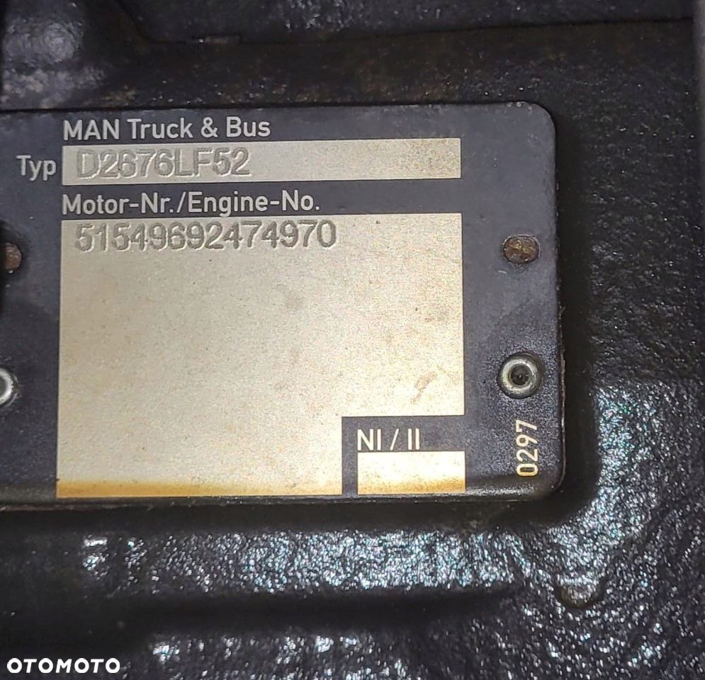 SILNIK MAN TGX TGS D2676 LF52 EURO 6 LIFT POLIFT CENA BEZ ZWROTU STAREGO - 5