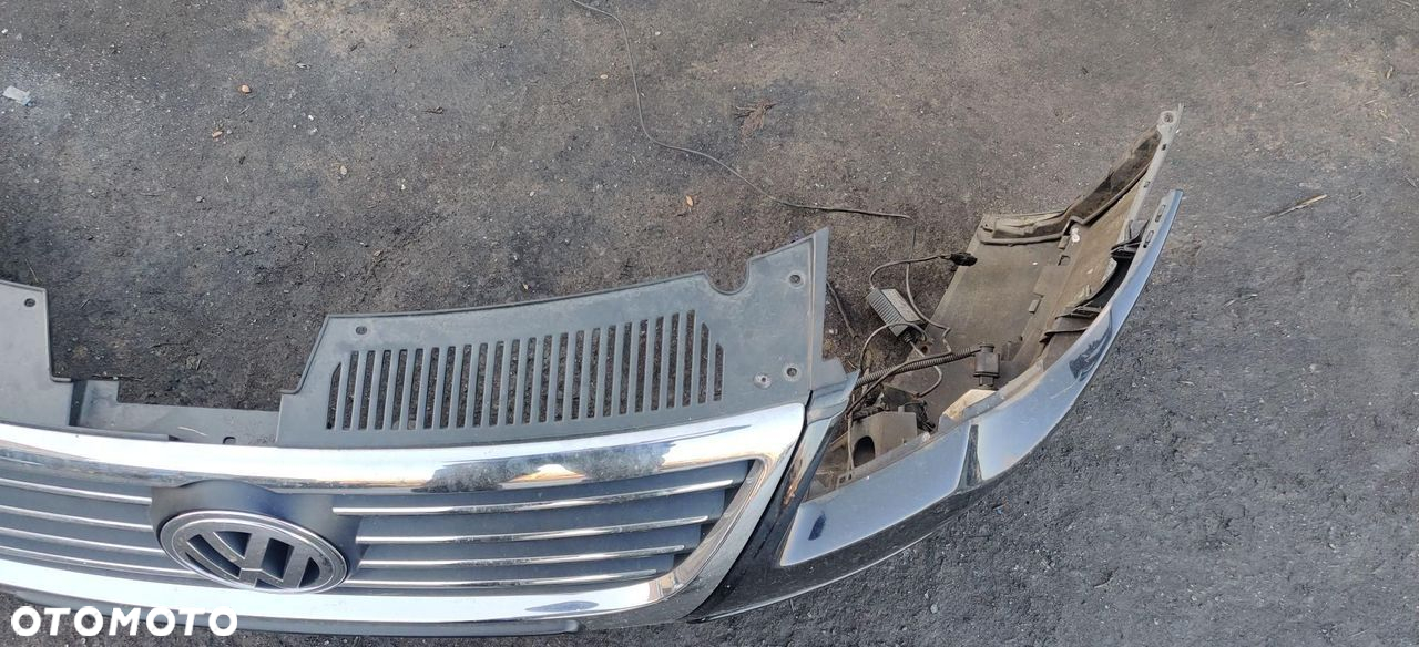 ZDERZAK PRZEDNI PRZÓD CZARNY VW PASSAT B6 - 7