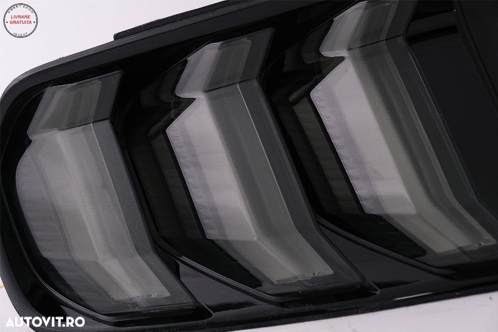 Stopuri Full LED Ford Mustang VI S550 (2015-2019) Fumuriu cu Semnal Dinamic Secven- livrare gratuita - 4