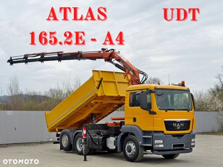 MAN TGS 28.360 * WYWROTKA 4,80m * ATLAS 165.2E - A4 + PILOT * 6x4 - 1