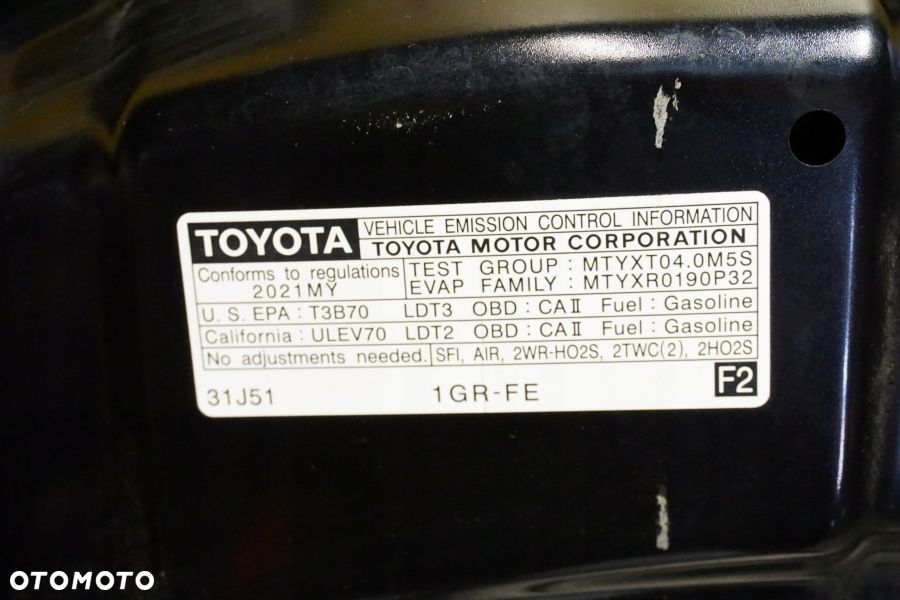 TOYOTA 4RUNNER 2010 2021 - 2023 Maska Przód Pokrywa Silnika USA - 4