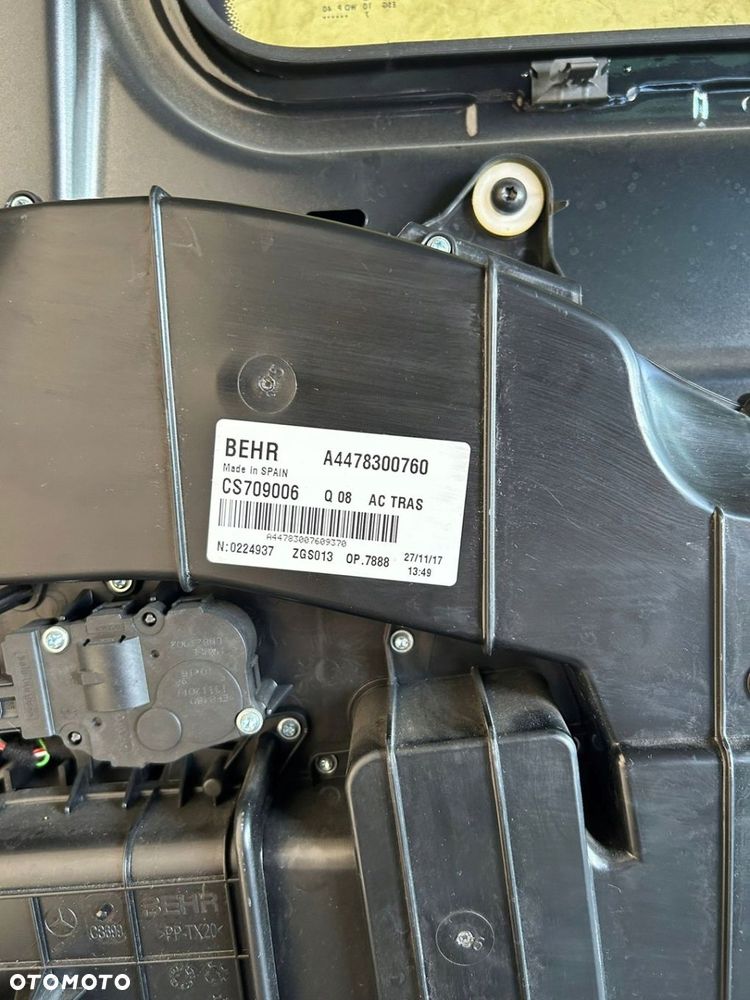 NAGRZEWNICA DMUCHAWA KOMPLET MB MERCEDES-BENZ VITO W447 2017 A4478300760 - 4