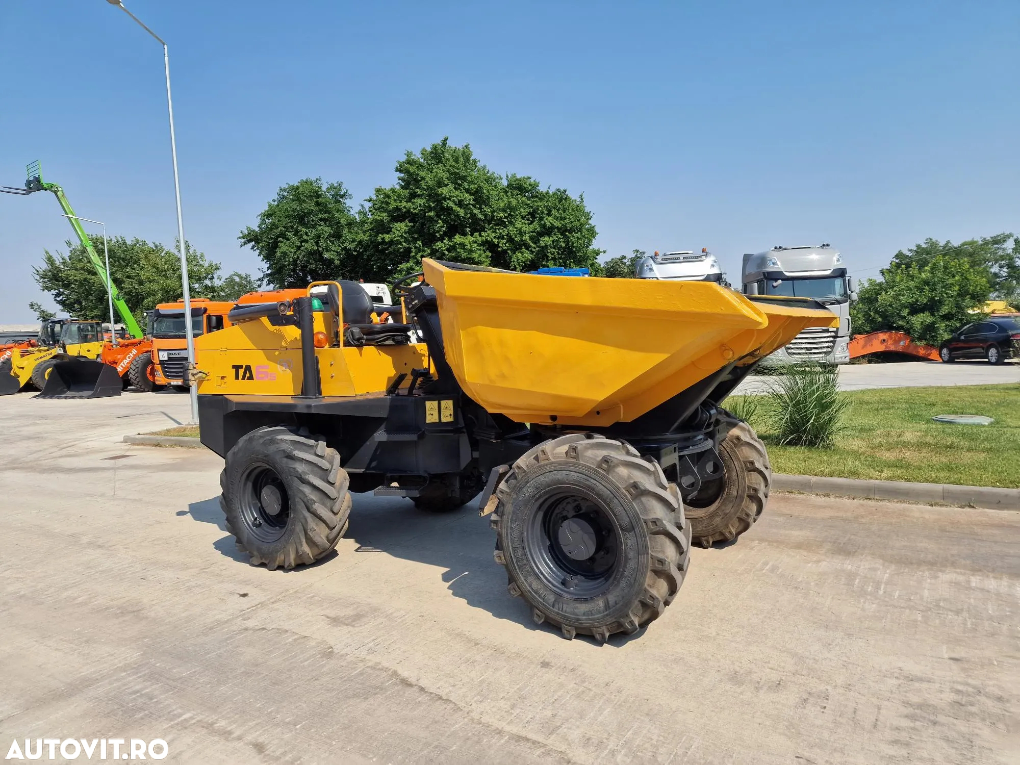 Alta DUMPER 6t TEREX, 4mc, 6t, basc LATERALA,  2.068h, 16900 EUR+tva, motor JCB 75CP, transmisie 4x4, produs in Anglia, Anvelope 90% bune, posiblitate leasing, CONDITIE FOARTE BUNA-PROMOTIE 16.900 EUR+Tva - 7