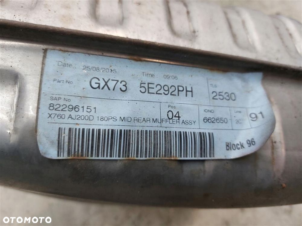 Tłumik końcowy wydech Jaguar  XE X760 2.0D  GX73-5E292-PH - 7