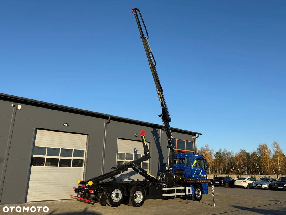 MAN TGS TGX TGM 26.360 // hakowiec // żuraw HMF 1420 K2 // 6x2 kipper crane kran żuraw dźwig - 17