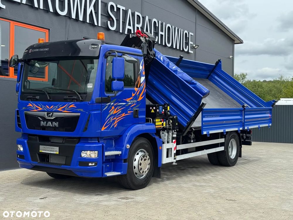 MAN TGM TGL TGS 18.250 // E6 // wywrotka + HDS HMF z pilotem // 4x2 // budowlanka // kiper wywrot żuraw dzwig kran crane - 11