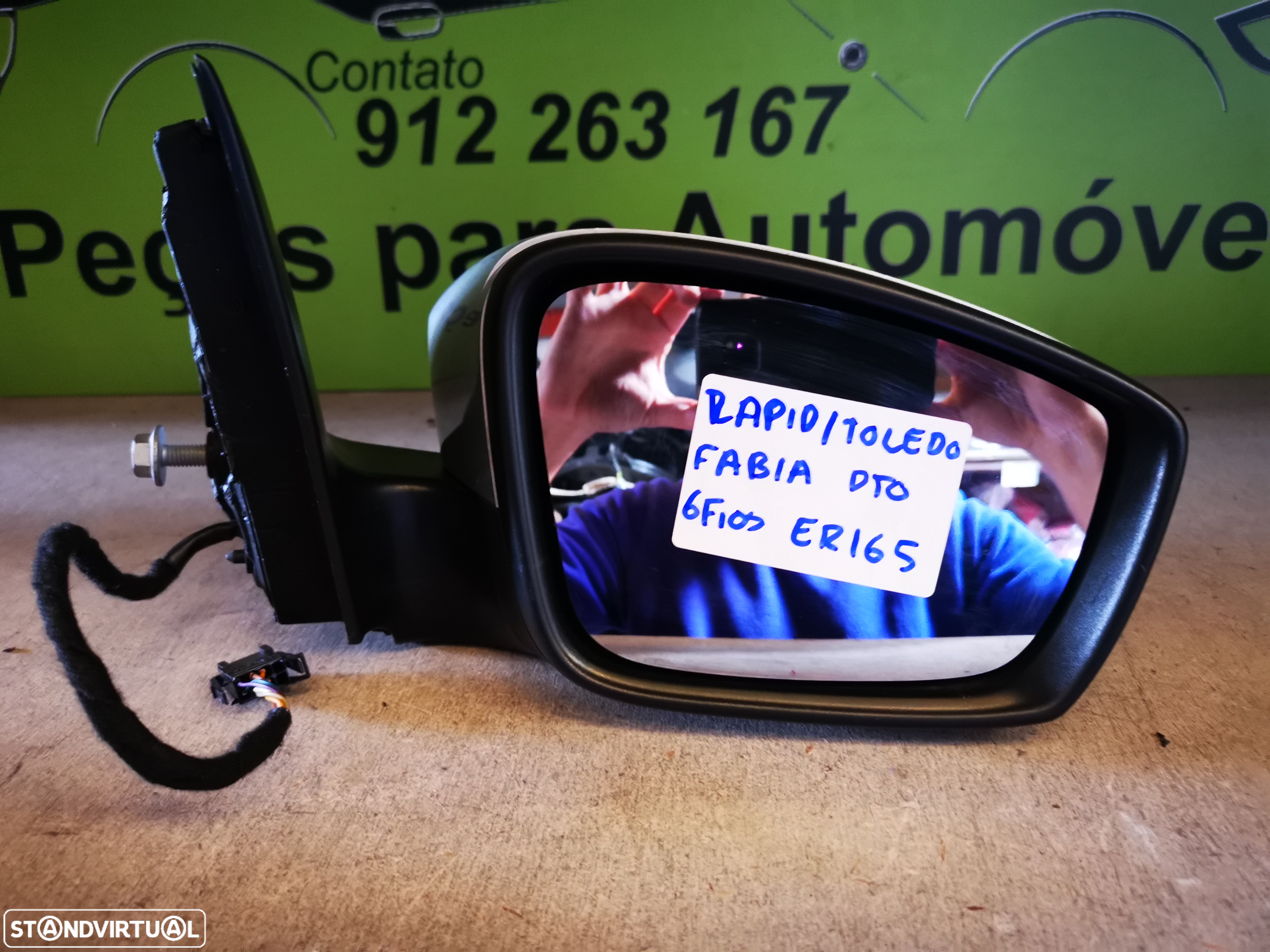 RAPID / FABIA / TOLEDO RETROVISOR DIREITO - ER165 - 5