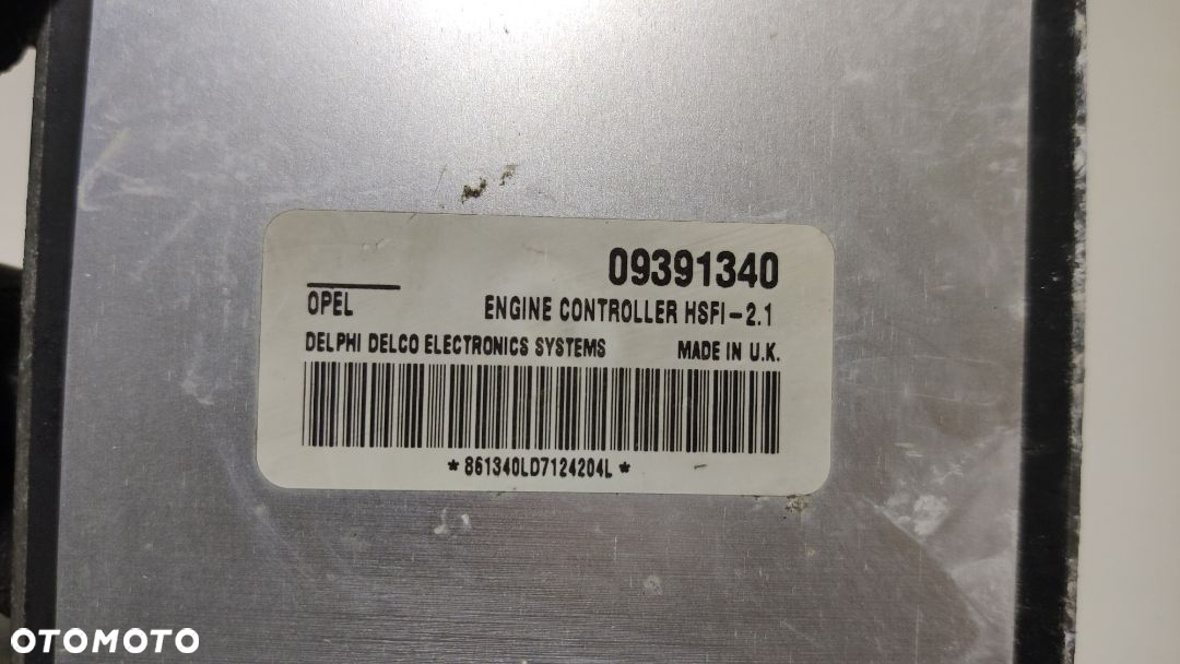 KOMPUTER STEROWNIK OPEL ASTRA H MERIVA A ZAFIRA A CORSA C 09391340 ORYGINAŁ WYSYŁKA! - 4