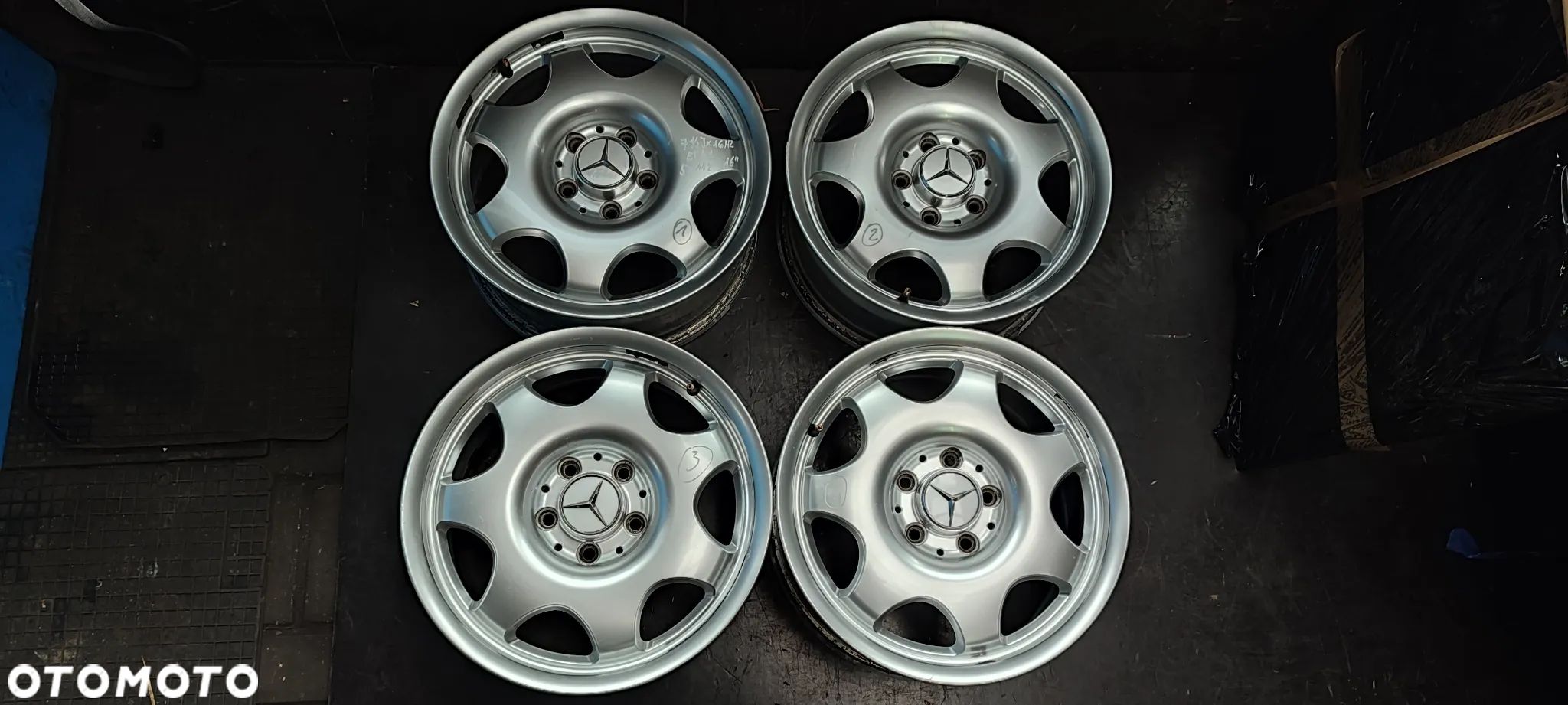 FELGI 5x112 7,5Jx16 CALI  ET42 MERCEDES W211 W212 KOMPLET - 1