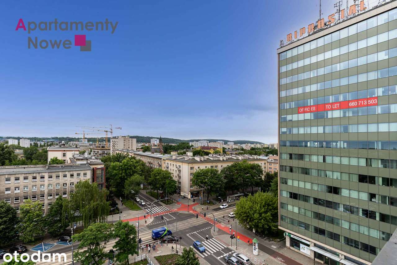 Przytulne, słoneczne studio 30m2 z pięknym widokiem ul.Królewska 55