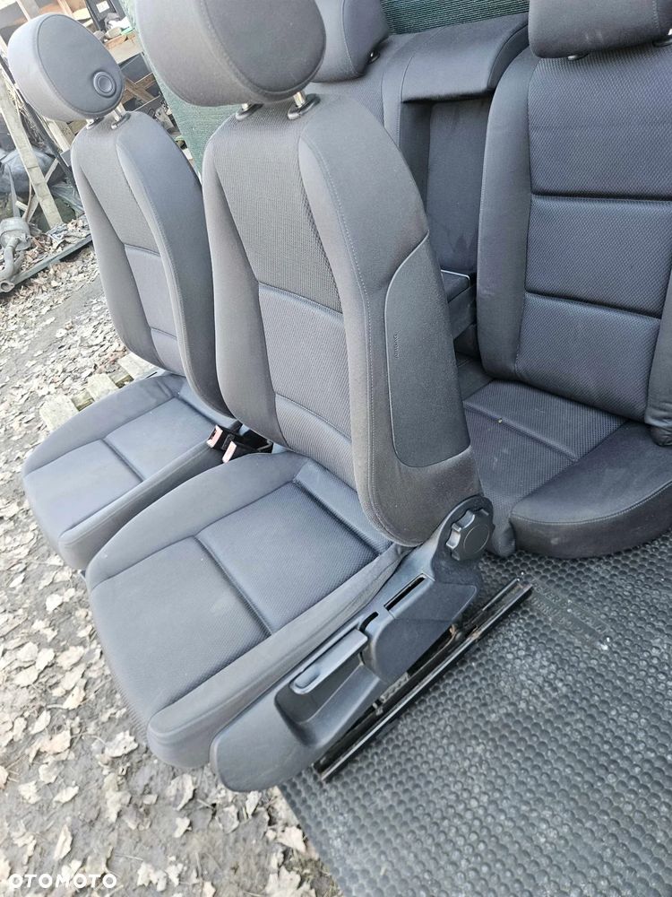 Fotele Fotel Kanapa Składana Welur Czarny Soul Podłokietnik Audi A4 B6 B7 Sedan Kombi Komplet - 8