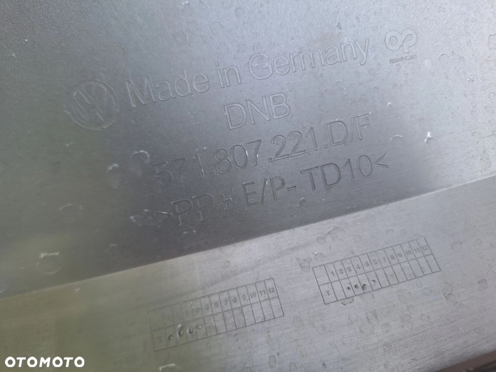 VW TIGUAN III 571 24-NIE KLEJONY! ZDERZAK PRZÓD PRZEDNI ORYG. 571807221 D/F WYSYŁKA KRAJ-EUROPA - 12