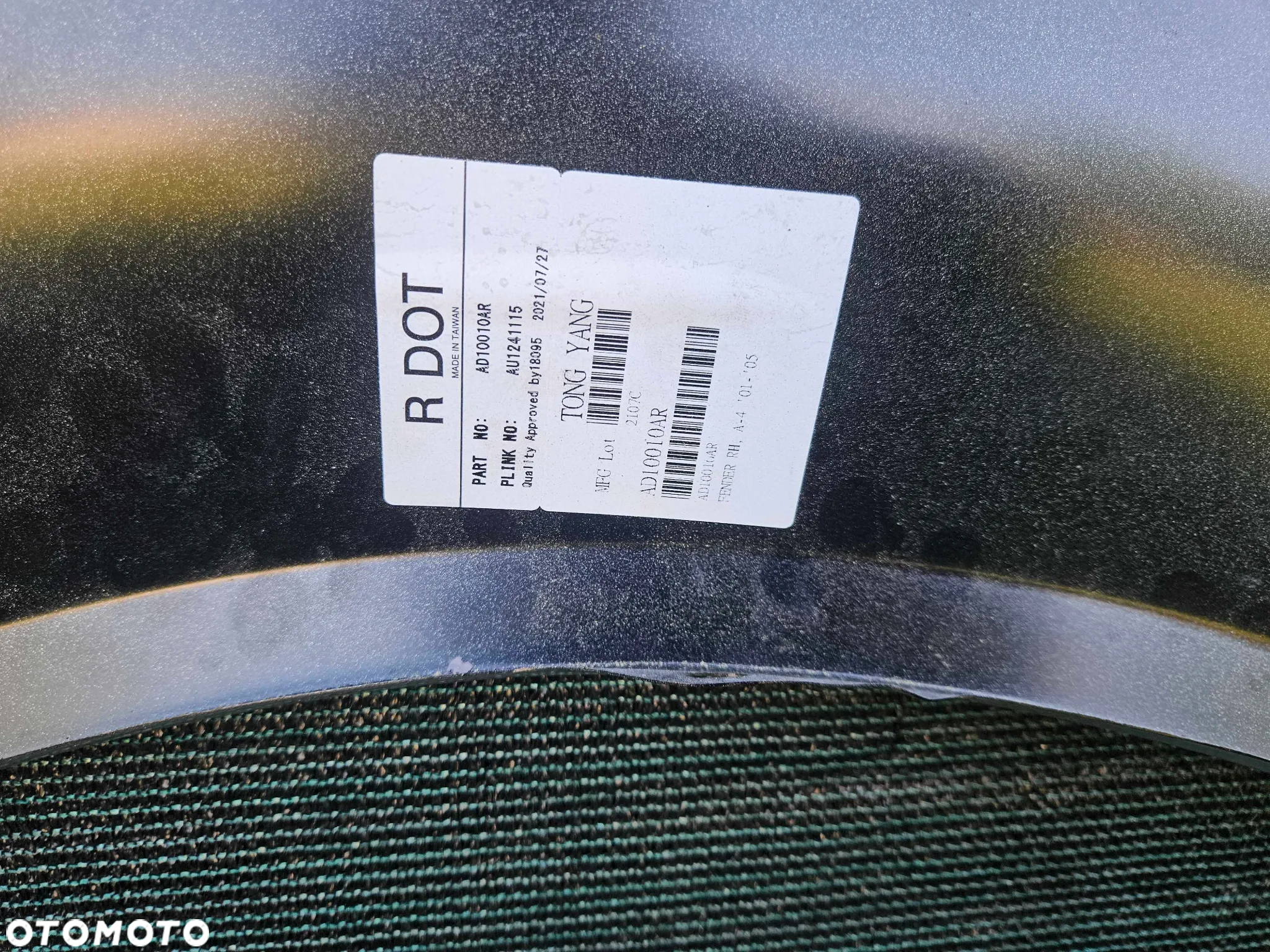 Błotnik Nadkole Przod Przedni LY7W Srebrny Prawy Audi A4 B6 Sedan Kombi - 28