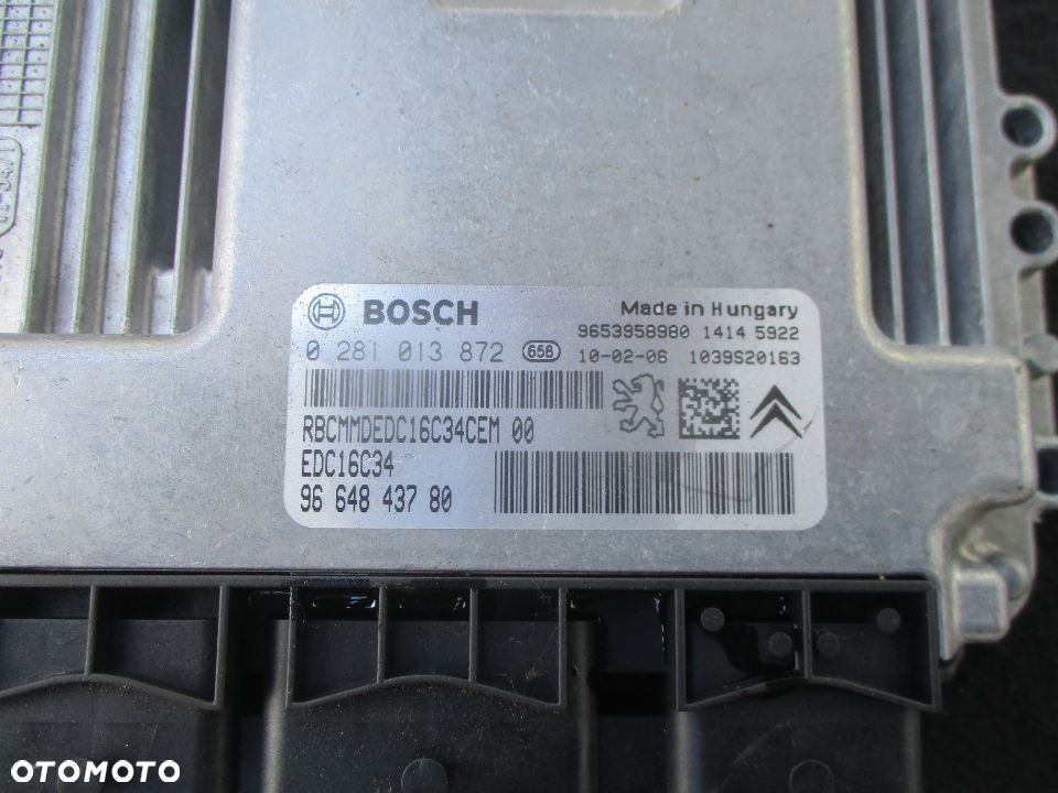 Zestaw startowy komputer BSI stacyjka Citroen C5 III 1,6 HDI - 2