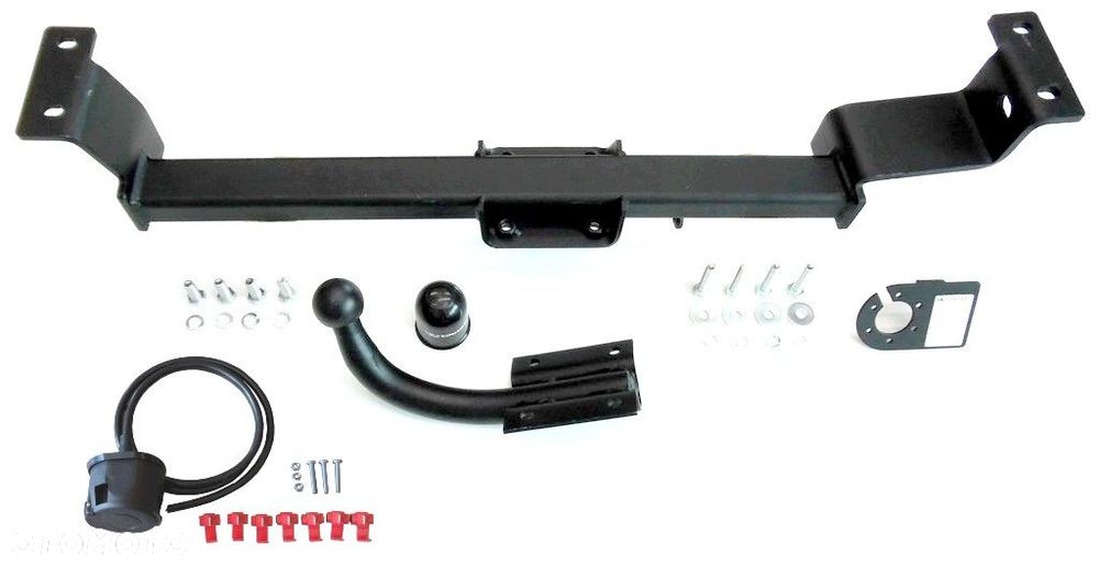 Nowy Kompletny Hak Holowniczy Steinhof + Kula + Wiązka Uniwersalna + Gniazdo elektr. do Toyota Yaris 1 I HTB Hatchback 3 + 5D-drzwiowy od 1999 do 2006 - 3