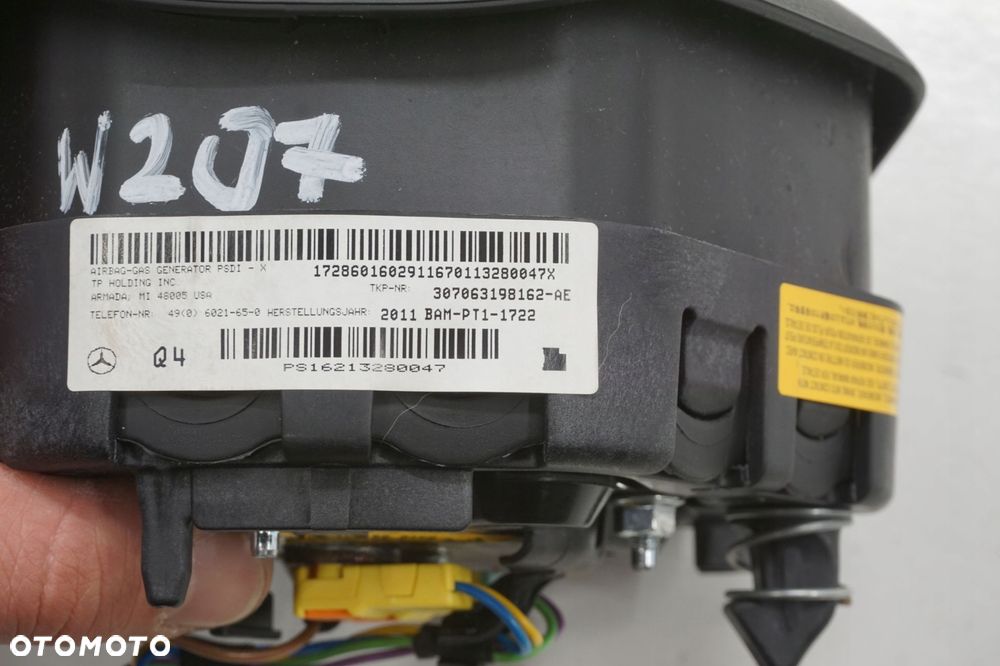 MERCEDES W207 W212 11R PODUSZKA AIRBAG KIEROWCY 1728601602 - 3