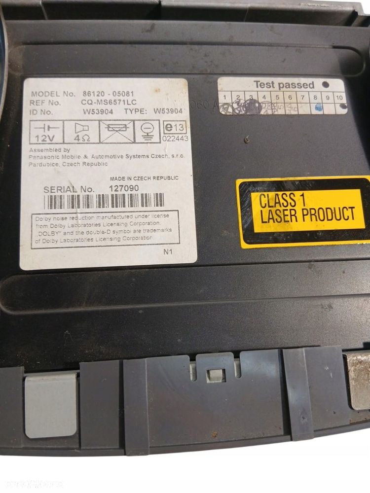 radio cd kaseta wyświetlacz toyota avensis t25 86120-05081 - 3