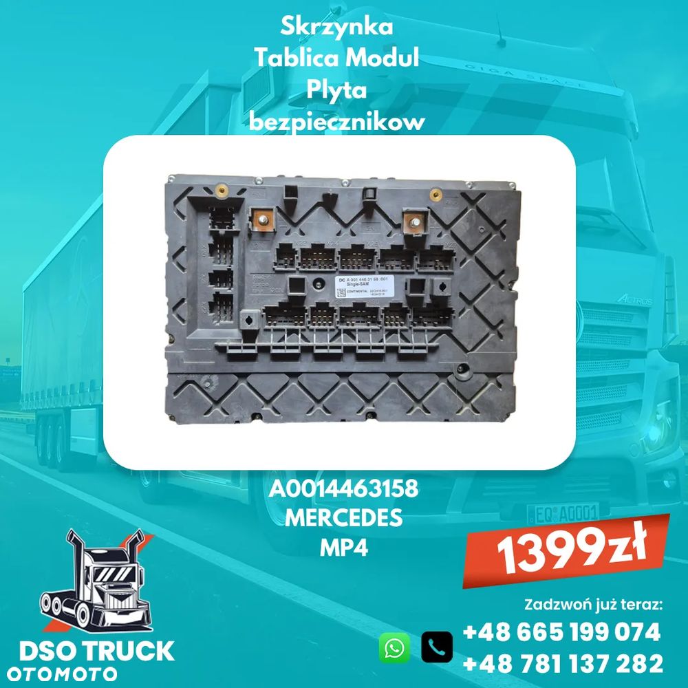 A0014463158 Skrzynka Tablica Modul Plyta bezpiecznikow MERCEDES MP4 - 1