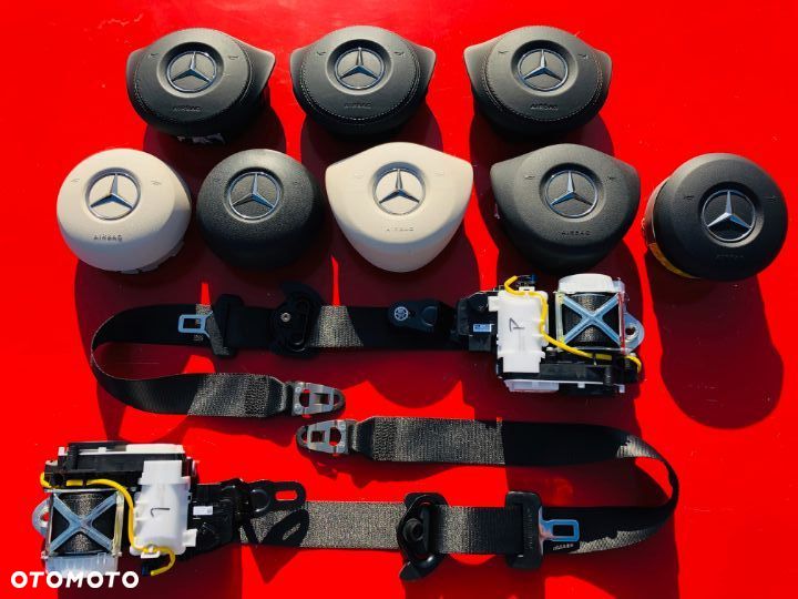 MERCEDES GL ML GLE X166 W166 W292 DESKA KONSOLA PODUSZKA KOLANOWA AIRBAG KOLAN KOLANÓWKA SKÓRA Raz2 - 10