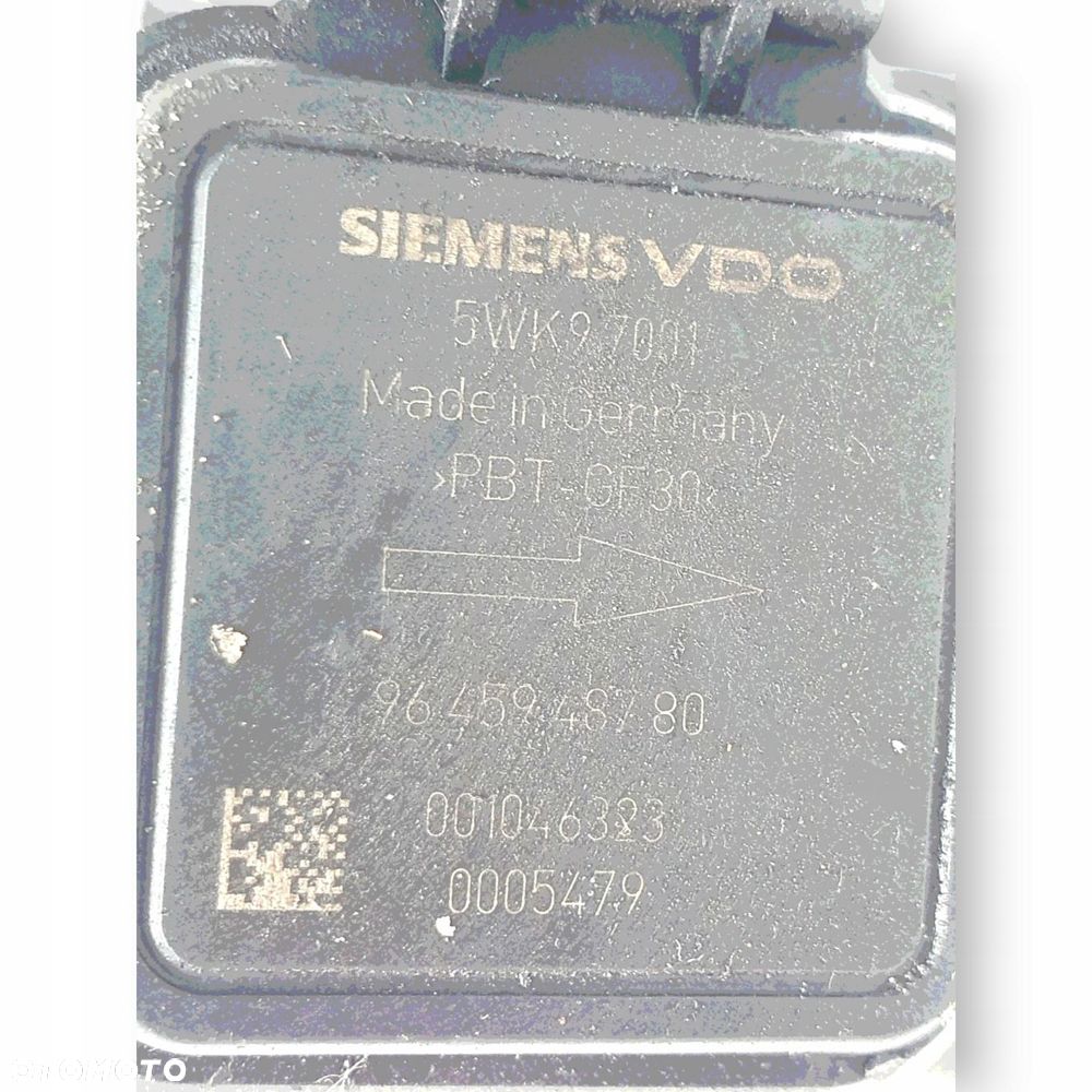 PRZEPŁYWOMIERZ Citroen Berlingo Xsara Picasso 2.0 HDI 5WK97001 9645948780 - 5
