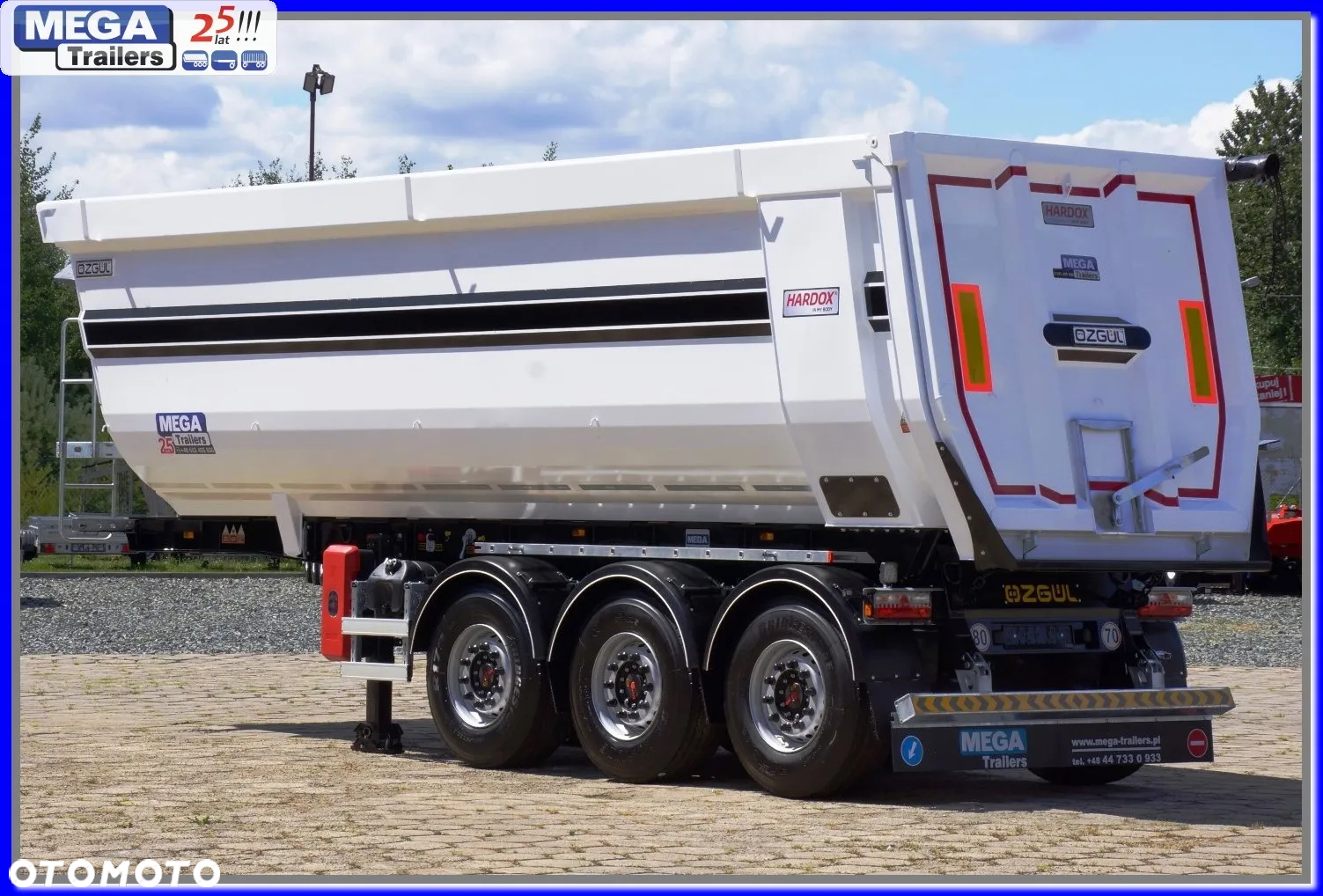 Mega 33 m³ naczepa rynna HB 450 KAMIEŃ / ŻWIR !!! - 32
