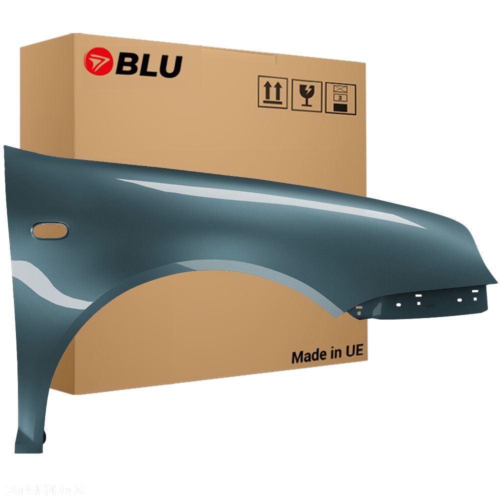 BLU Błotnik VW GOLF IV 4 LD5X prawy niebieski 97-06 przód ocynk TrendBlau - 1