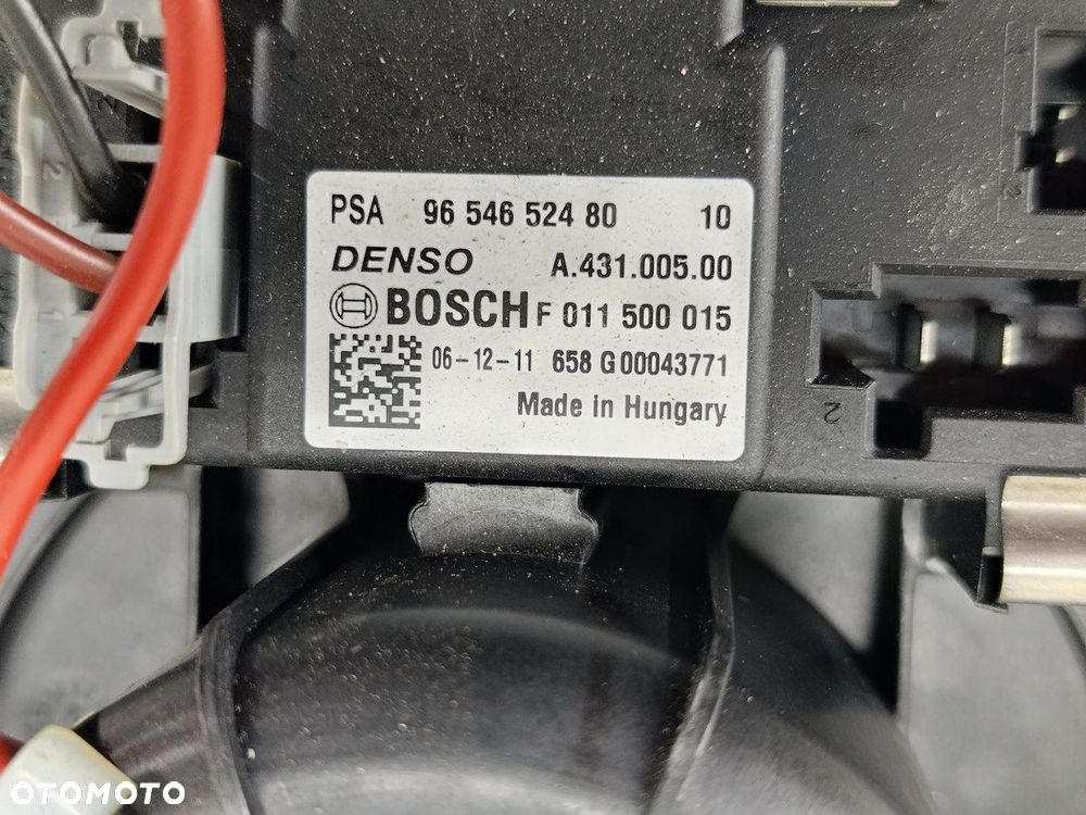 WENTYLATOR NAWIEWU CITROEN C4 GRAND PICASSO I 9654652480  F011500015 - 2